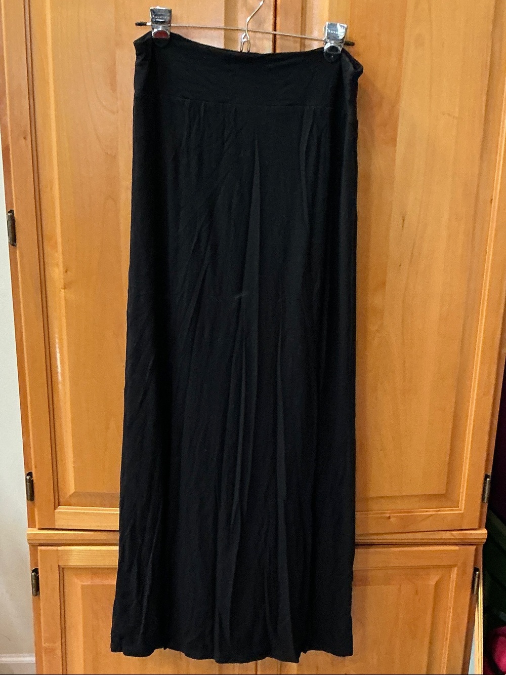 White House Black Market Black Maxi Skirt - Sleek Jersey Blend